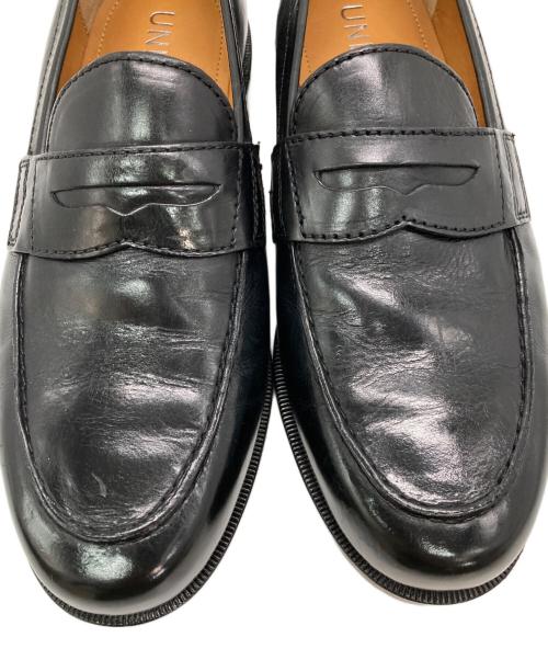 UNLINE（アンライン）UNLINE (アンライン) コインローファー ブラック サイズ:39（24.5cm相当）の古着・服飾アイテム