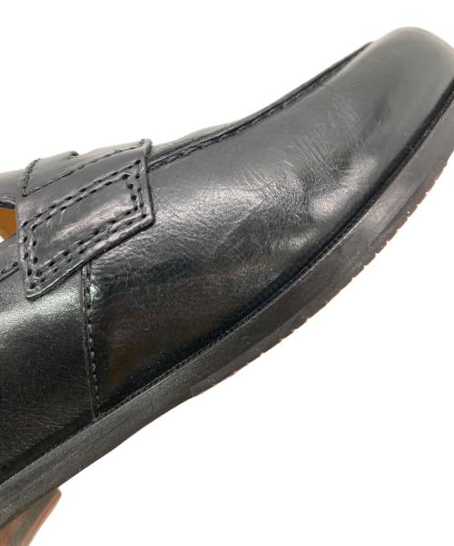 UNLINE（アンライン）UNLINE (アンライン) コインローファー ブラック サイズ:39（24.5cm相当）の古着・服飾アイテム