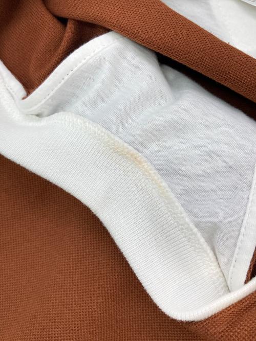 PRADA（プラダ）PRADA (プラダ) レイヤードポロシャツ ブラウン サイズ:XXLの古着・服飾アイテム