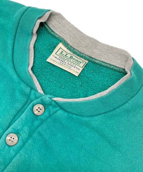 L.L.Bean（エルエルビーン）L.L.Bean (エルエルビーン) RUSSELL ATHLETIC (ラッセルアスレチック) ［古着］ヘンリーネックスウェット グリーン サイズ:Mの古着・服飾アイテム