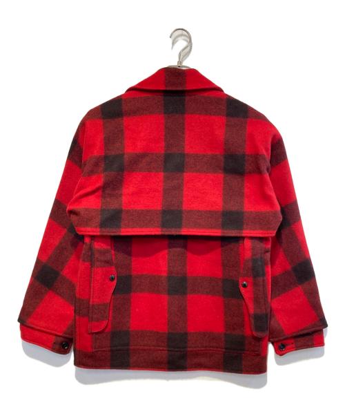 FILSON GARMENT（フィルソン ガーメント）FILSON GARMENT (フィルソン ガーメント) ダブルマッキーノクルーザージャケット レッド×ブラック サイズ:38の古着・服飾アイテム