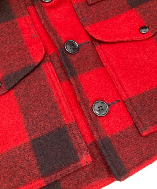 FILSON GARMENT（フィルソン ガーメント）FILSON GARMENT (フィルソン ガーメント) ダブルマッキーノクルーザージャケット レッド×ブラック サイズ:38の古着・服飾アイテム