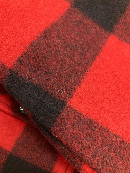 FILSON GARMENT（フィルソン ガーメント）FILSON GARMENT (フィルソン ガーメント) ダブルマッキーノクルーザージャケット レッド×ブラック サイズ:38の古着・服飾アイテム