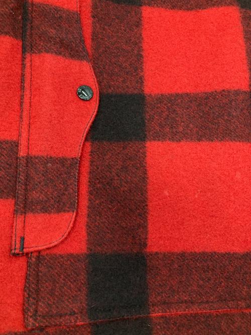 FILSON GARMENT（フィルソン ガーメント）FILSON GARMENT (フィルソン ガーメント) ダブルマッキーノクルーザージャケット レッド×ブラック サイズ:38の古着・服飾アイテム