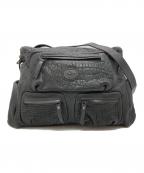 Rossiロッシ）の古着「レザーショルダーバッグ」｜ブラック