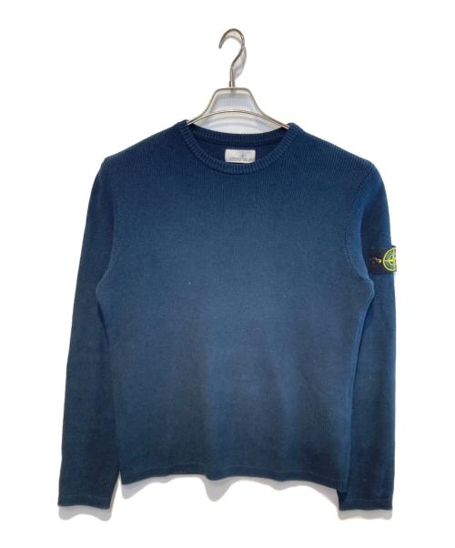 STONE ISLAND（ストーンアイランド）STONE ISLAND (ストーンアイランド) クルーネックニット ネイビー サイズ:Ｍの古着・服飾アイテム
