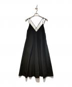 Spick and Spanスピック＆スパン）の古着「ドライトロキャミワンピース」｜ブラック