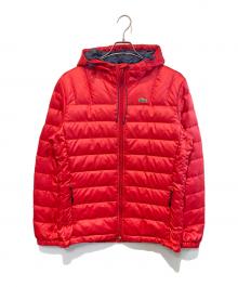 LACOSTE（ラコステ）の古着「ダウンジャケット」｜レッド