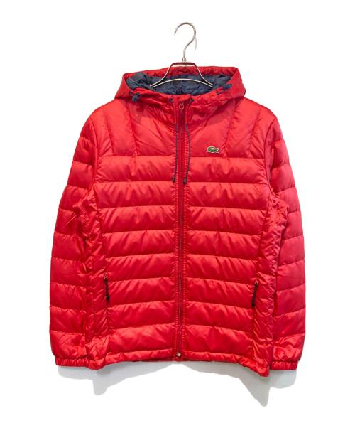 LACOSTE（ラコステ）LACOSTE (ラコステ) ダウンジャケット レッド サイズ:48/3の古着・服飾アイテム