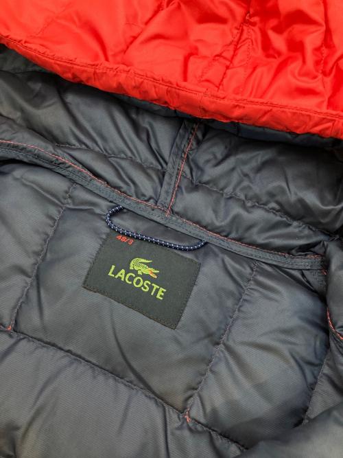 LACOSTE（ラコステ）LACOSTE (ラコステ) ダウンジャケット レッド サイズ:48/3の古着・服飾アイテム