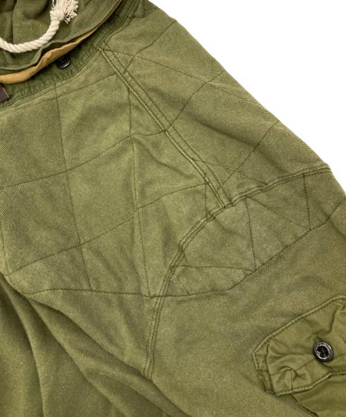 POLO RALPH LAUREN（ポロ・ラルフローレン）POLO RALPH LAUREN (ポロ・ラルフローレン) ［古着］ミリタリーフーデッドラガーシャツ オリーブ サイズ:XXLの古着・服飾アイテム