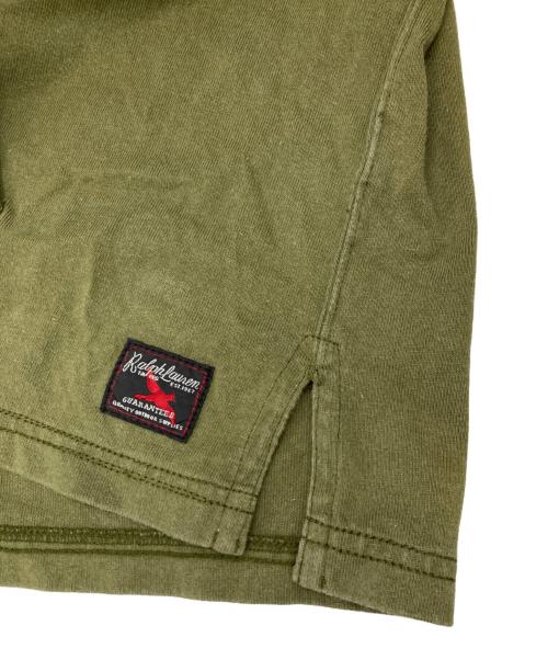 POLO RALPH LAUREN（ポロ・ラルフローレン）POLO RALPH LAUREN (ポロ・ラルフローレン) ［古着］ミリタリーフーデッドラガーシャツ オリーブ サイズ:XXLの古着・服飾アイテム