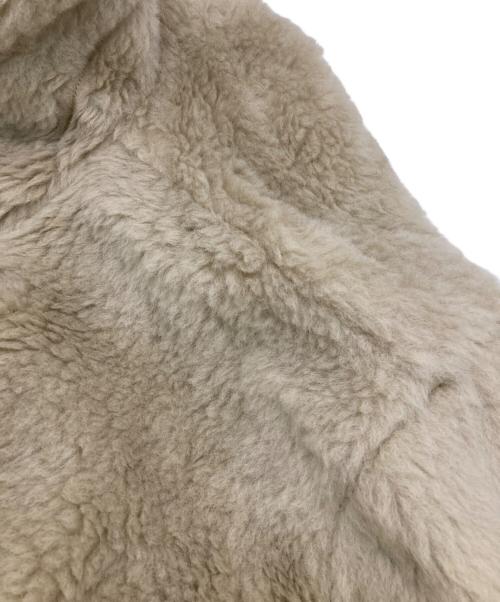 AURALEE（オーラリー）AURALEE (オーラリー) SHETLAND WOOL BOA BIG BLOUSON ベージュの古着・服飾アイテム