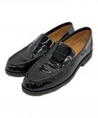 PARABOOTパラブーツ）の古着「エナメルローファー」｜ブラック