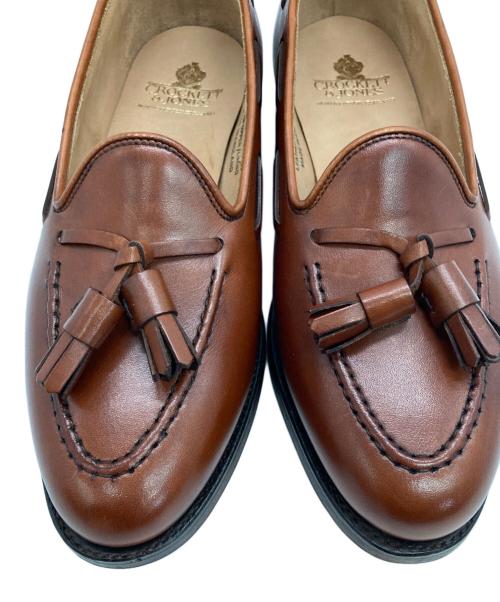 Crockett & Jones（クロケット＆ジョーンズ）Crockett & Jones (クロケット＆ジョーンズ) タッセルローファー ブラウン サイズ:55 C（23.5cm相当）の古着・服飾アイテム