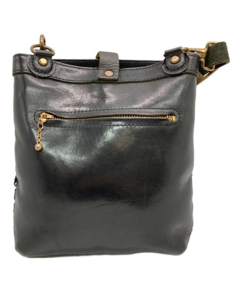 SLOW（スロウ）SLOW (スロウ) レザーショルダーバッグ ブラック サイズ:下記参照　の古着・服飾アイテム