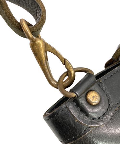 SLOW（スロウ）SLOW (スロウ) レザーショルダーバッグ ブラック サイズ:下記参照　の古着・服飾アイテム