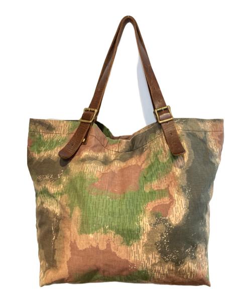 SLOW（スロウ）SLOW (スロウ) デットストックミリタリーテントクロス トートバッグ カーキの古着・服飾アイテム