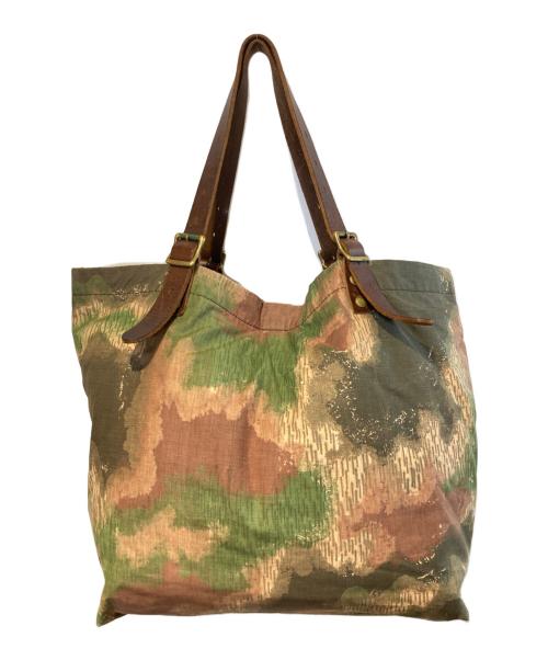 SLOW（スロウ）SLOW (スロウ) デットストックミリタリーテントクロス トートバッグ カーキの古着・服飾アイテム