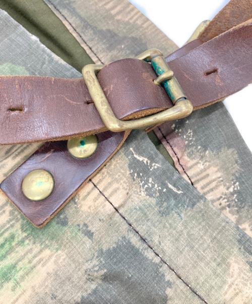 SLOW（スロウ）SLOW (スロウ) デットストックミリタリーテントクロス トートバッグ カーキの古着・服飾アイテム