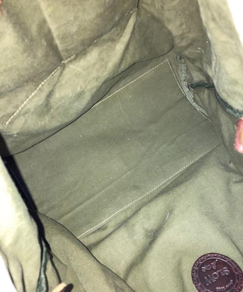 SLOW（スロウ）SLOW (スロウ) デットストックミリタリーテントクロス トートバッグ カーキの古着・服飾アイテム