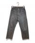 SASSAFRAS（ササフラス）の古着「デニムパンツ」｜ブラック