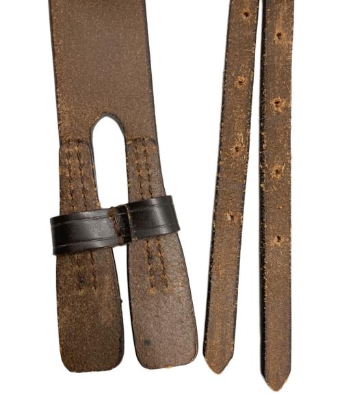 foot the coacher（フットザコーチャー）foot the coacher (フットザコーチャー) ２連ベルト ブラウン サイズ:下記参照　の古着・服飾アイテム