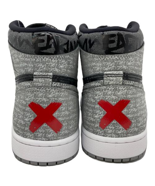 NIKE（ナイキ）NIKE (ナイキ) AIR JORDAN 1 RETRO HIGH OG ブラック×グレー サイズ:US8.5の古着・服飾アイテム