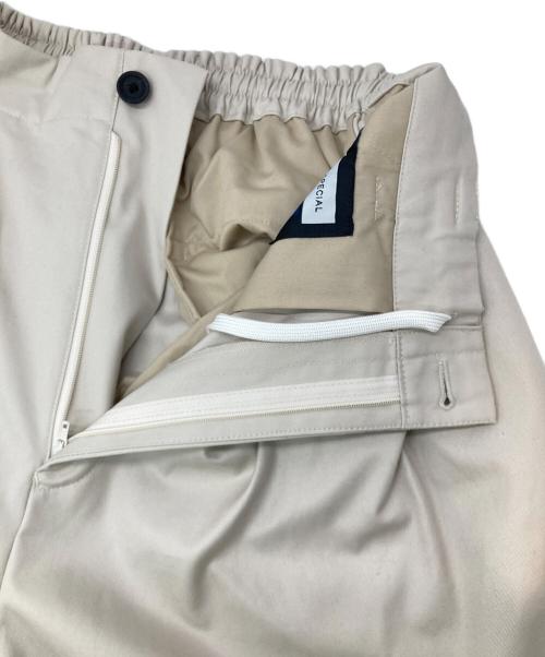 MAISON SPECIAL（メゾンスペシャル）MAISON SPECIAL (メゾンスペシャル) ベンタイルギャバ2インタックワイドパンツ ベージュの古着・服飾アイテム