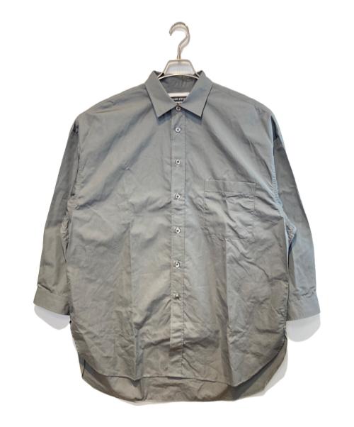 MAISON SPECIAL（メゾンスペシャル）MAISON SPECIAL (メゾンスペシャル) プライムオーバーレギュラーシャツ グレーの古着・服飾アイテム