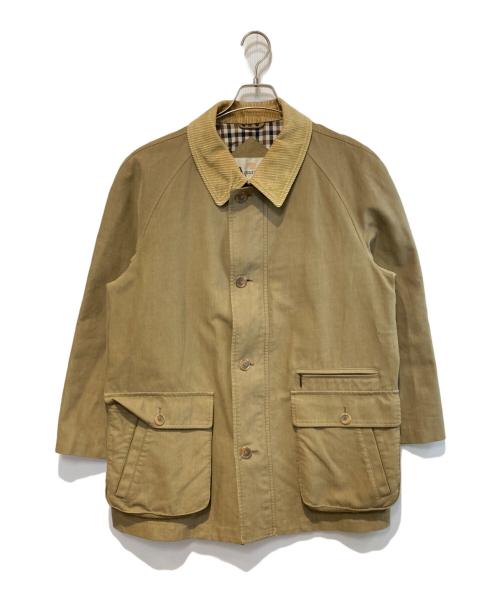 Aquascutum（アクアスキュータム）Aquascutum (アクアスキュータム) 襟コーデュロイハーフコート ベージュ サイズ:Ｍの古着・服飾アイテム