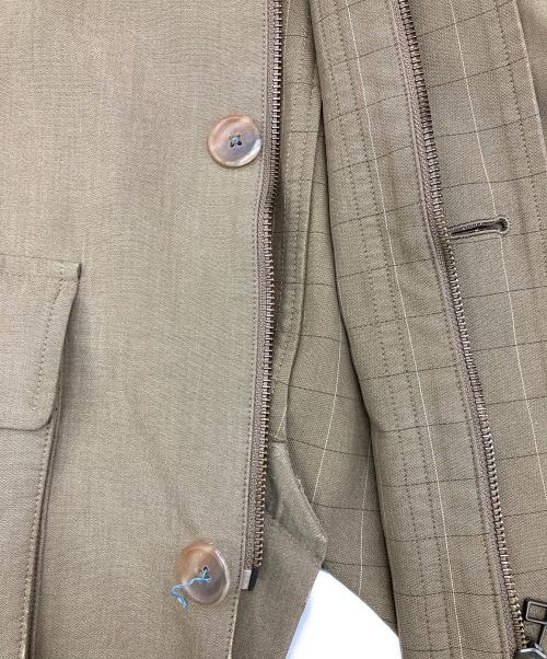 Aquascutum（アクアスキュータム）Aquascutum (アクアスキュータム) 襟コーデュロイハーフコート ベージュ サイズ:Ｍの古着・服飾アイテム