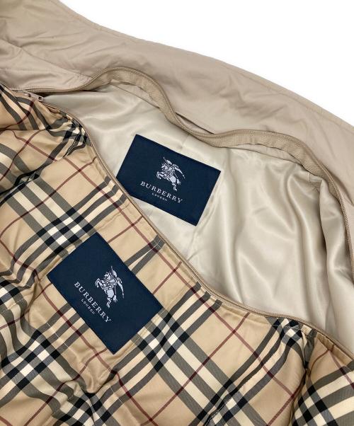 BURBERRY LONDON（バーバリーロンドン）BURBERRY LONDON (バーバリーロンドン) ダウンライナー付 ハイネックコート ベージュ サイズ:Lの古着・服飾アイテム