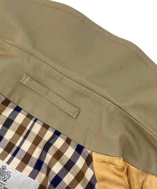 Aquascutum（アクアスキュータム）Aquascutum (アクアスキュータム) 玉虫ステンカラーコート ベージュ サイズ:不明の古着・服飾アイテム