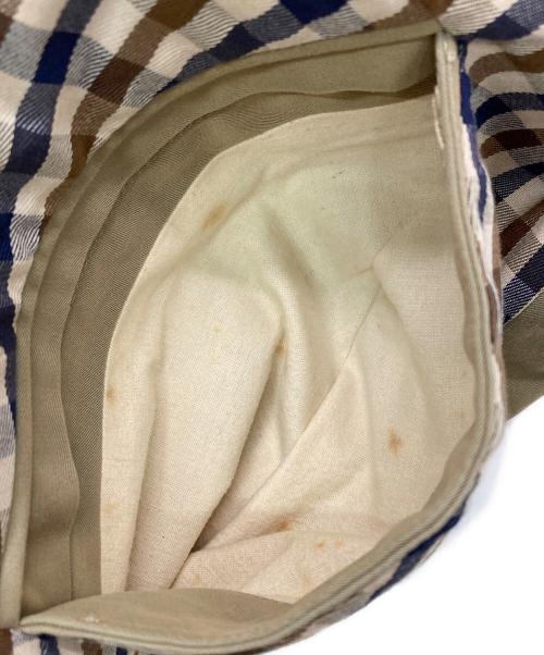 Aquascutum（アクアスキュータム）Aquascutum (アクアスキュータム) 玉虫ステンカラーコート ベージュ サイズ:不明の古着・服飾アイテム