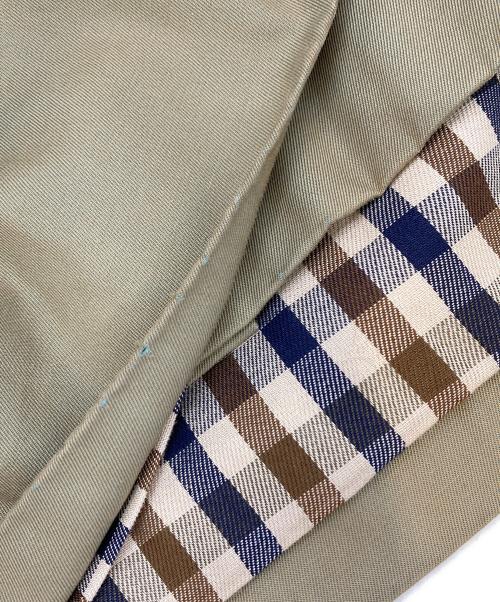 Aquascutum（アクアスキュータム）Aquascutum (アクアスキュータム) 玉虫ステンカラーコート ベージュ サイズ:不明の古着・服飾アイテム