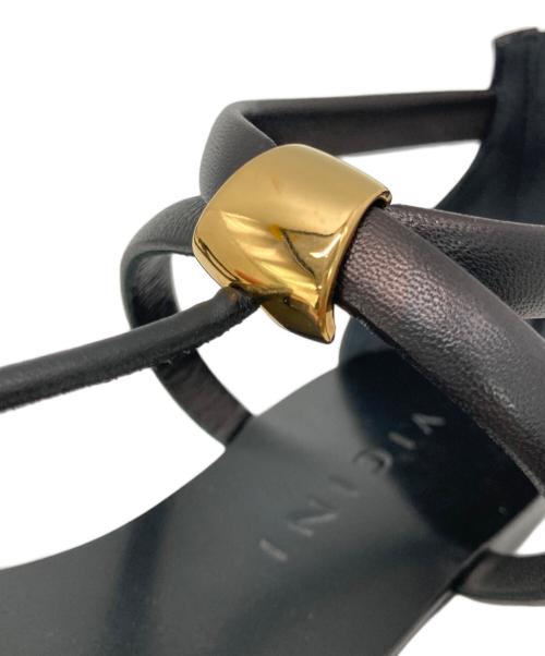 VICINI（ヴィッチーニ）VICINI (ヴィッチーニ) DEUXIEME CLASSE (ドゥーズィエム クラス) ストラップサンダル ブラック サイズ:38（24cm相当）の古着・服飾アイテム