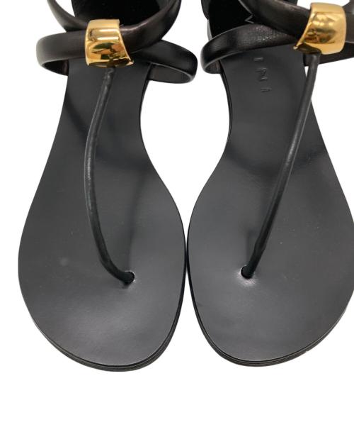 VICINI（ヴィッチーニ）VICINI (ヴィッチーニ) DEUXIEME CLASSE (ドゥーズィエム クラス) ストラップサンダル ブラック サイズ:38（24cm相当）の古着・服飾アイテム