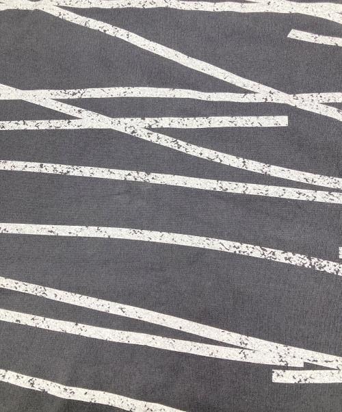 glamb（グラム）glamb (グラム) クラッシュドボーダーカットソー グレー×ホワイト サイズ:Lの古着・服飾アイテム