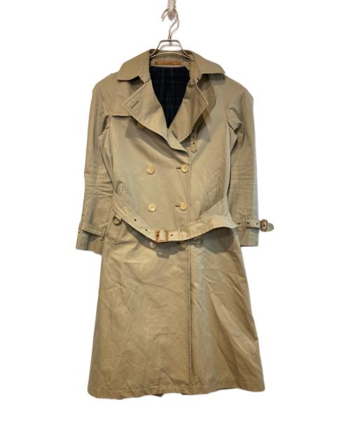 SCYEBASICS（サイベーシックス）SCYEBASICS (サイベーシックス) 70/2先染ギャバ トレンチコート ベージュ サイズ:38の古着・服飾アイテム