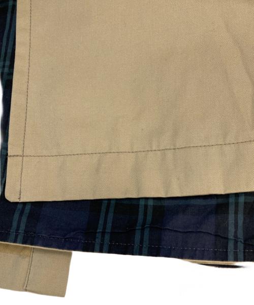SCYEBASICS（サイベーシックス）SCYEBASICS (サイベーシックス) 70/2先染ギャバ トレンチコート ベージュ サイズ:38の古着・服飾アイテム
