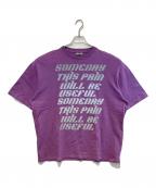 LANVINランバン）の古着「オーバーサイズ ワード Tシャツ」｜パープル