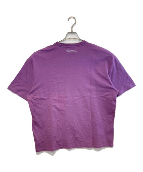 LANVIN（ランバン）LANVIN (ライバン) オーバーサイズ ワード Tシャツ パープル サイズ:Ｍの古着・服飾アイテム