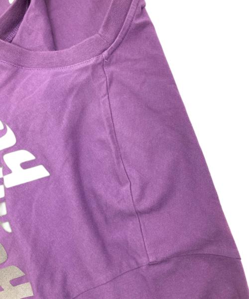 LANVIN（ランバン）LANVIN (ライバン) オーバーサイズ ワード Tシャツ パープル サイズ:Ｍの古着・服飾アイテム