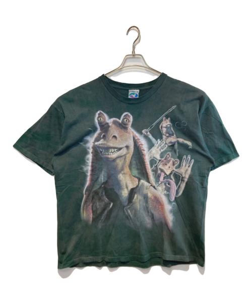 LIQUID BLUE（リキッドブルー）LIQUID BLUE (リキッドブルー) ［古着］ジャー・ジャー・ビンクス Tシャツ グレー サイズ:XLの古着・服飾アイテム