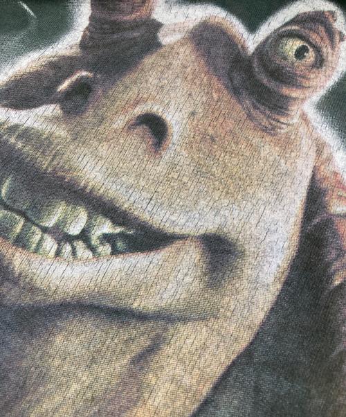 LIQUID BLUE（リキッドブルー）LIQUID BLUE (リキッドブルー) ［古着］ジャー・ジャー・ビンクス Tシャツ グレー サイズ:XLの古着・服飾アイテム