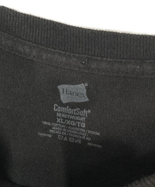 Hanes（ヘインズ）Hanes (ヘインズ) アーティストTシャツ ブラック サイズ:XLの古着・服飾アイテム