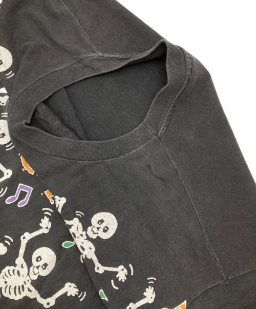 Hanes（ヘインズ）Hanes (ヘインズ) ［古着］スケルトンプリントTシャツ ブラック サイズ:XLの古着・服飾アイテム