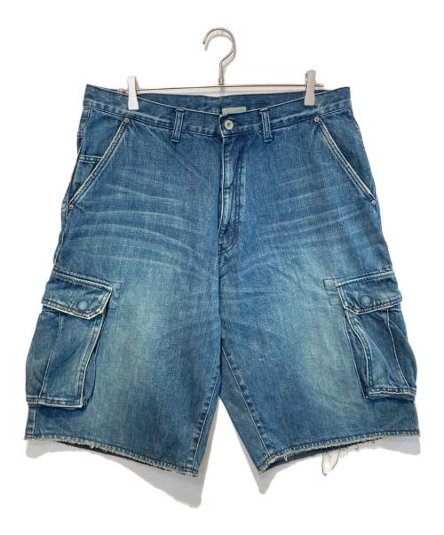 master-piece（マスターピース）master-piece (マスターピース) デニムカーゴハーフパンツ インディゴ サイズ:36の古着・服飾アイテム