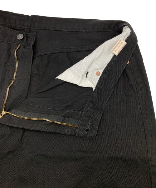 EVISU（エヴィス）EVISU (エビス) カモメプリント デニムハーフパンツ ブラック サイズ:Ｗ42の古着・服飾アイテム